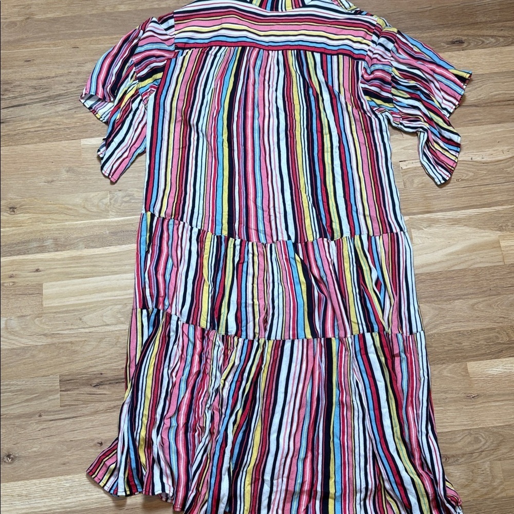 Uncle Frank Multicolor Striped Flowy Dress Women’s S - Picture 11 of 13